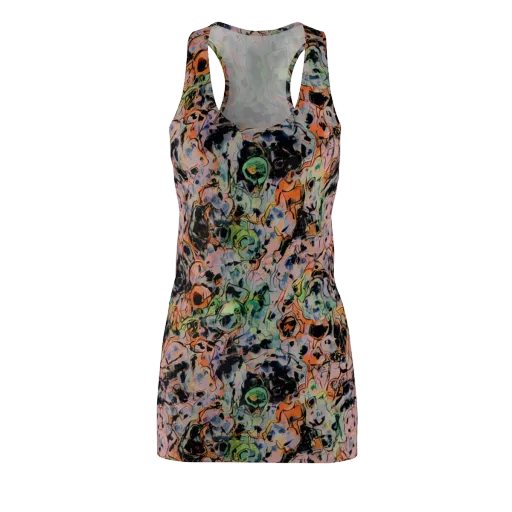 Peach Voltage on a Racerback Dress