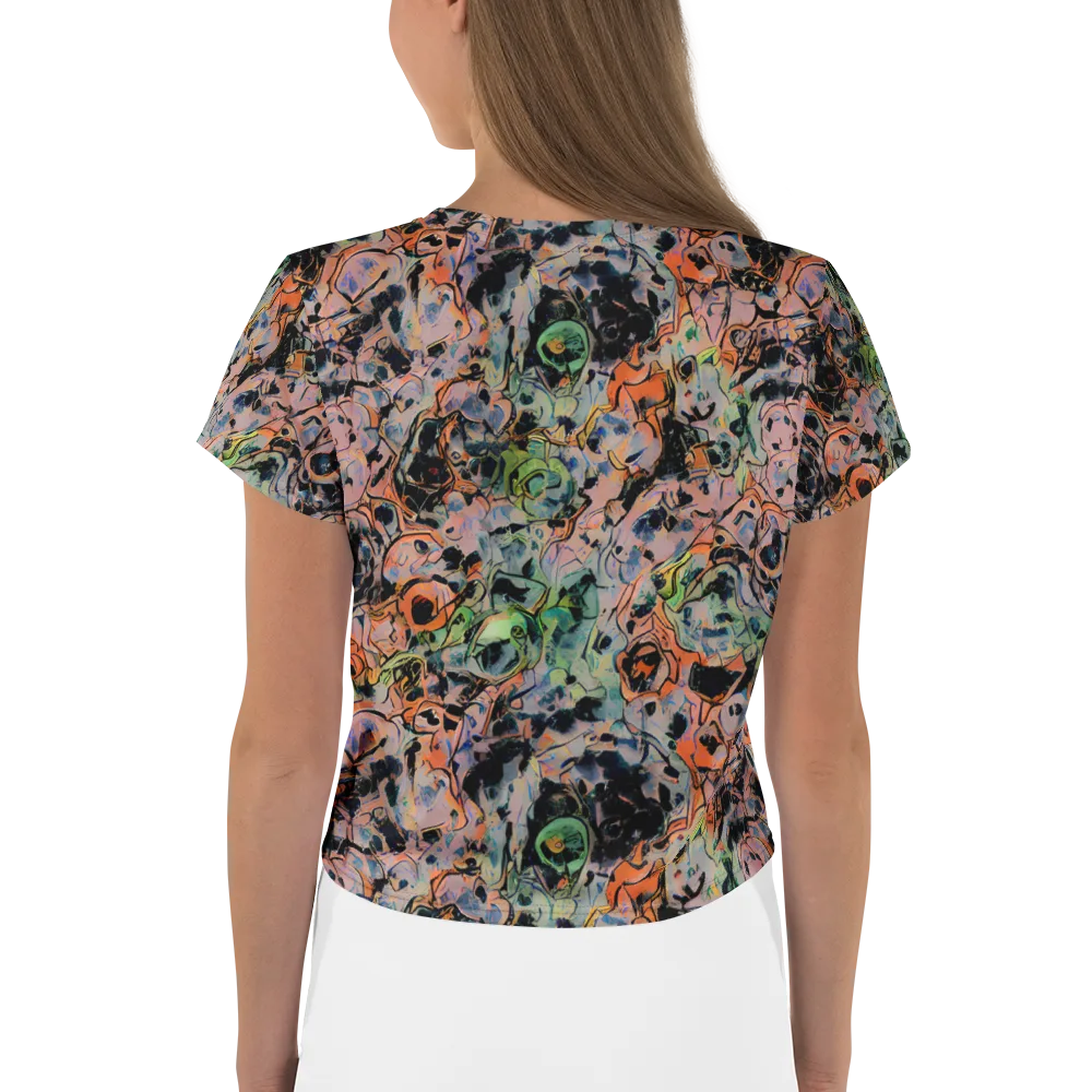 Peach Voltage on Crop Tee — Back