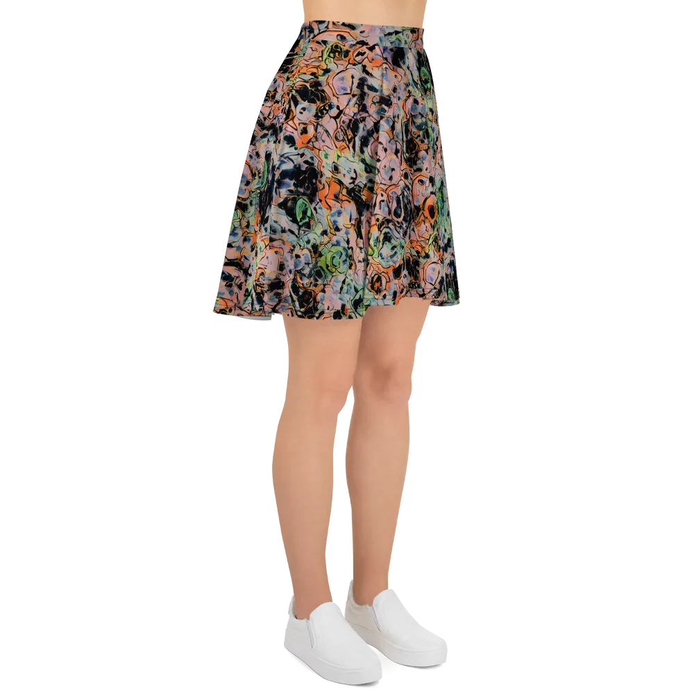 Peach Voltage on Skater Skirt — Right