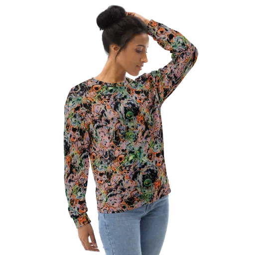 Peach Voltage on a Sweatshirt