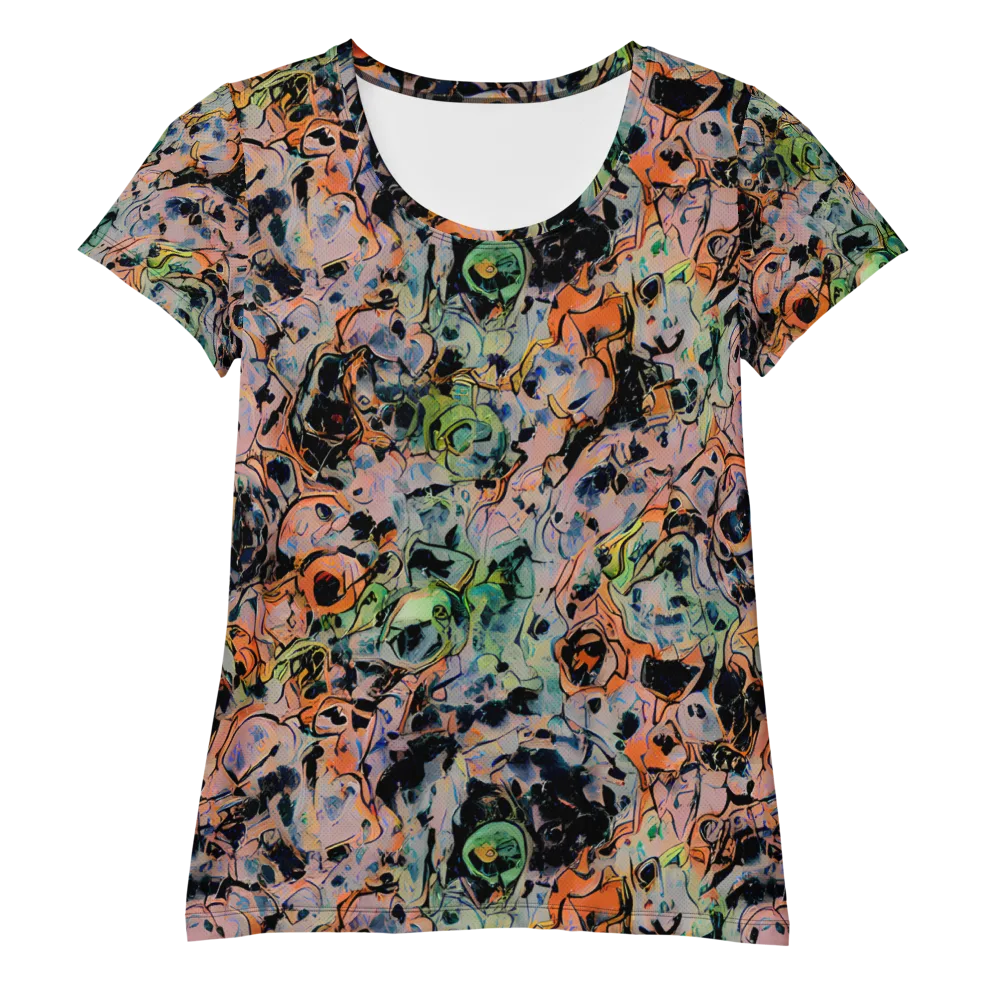 Peach Voltage on Women's Athletic T-Shirt — Front
