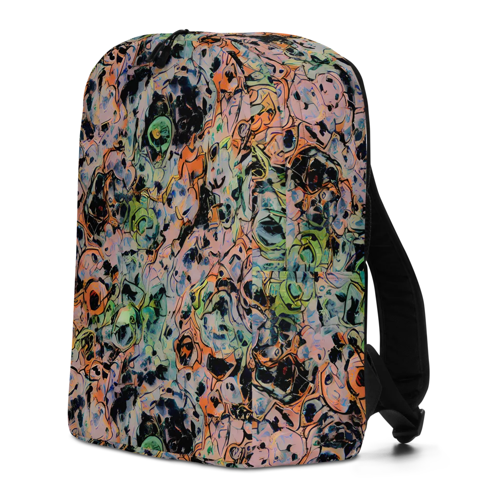Peach Voltage on Minimalist Backpack — Left