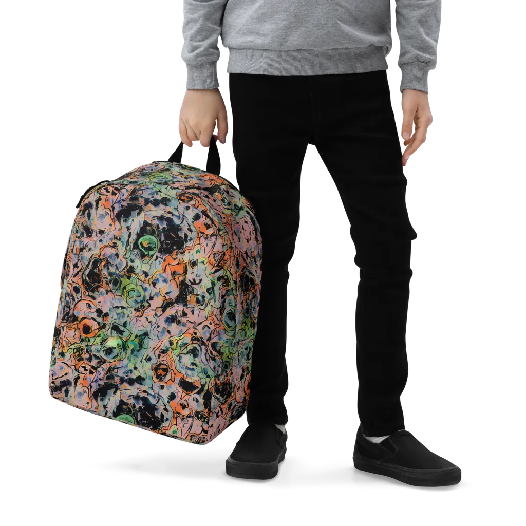 Peach Voltage on Minimalist Backpack — Zoomed-in