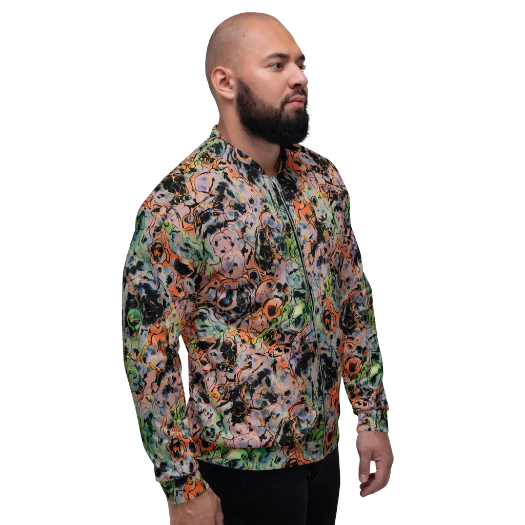 Peach Voltage on Bomber Jacket — Right