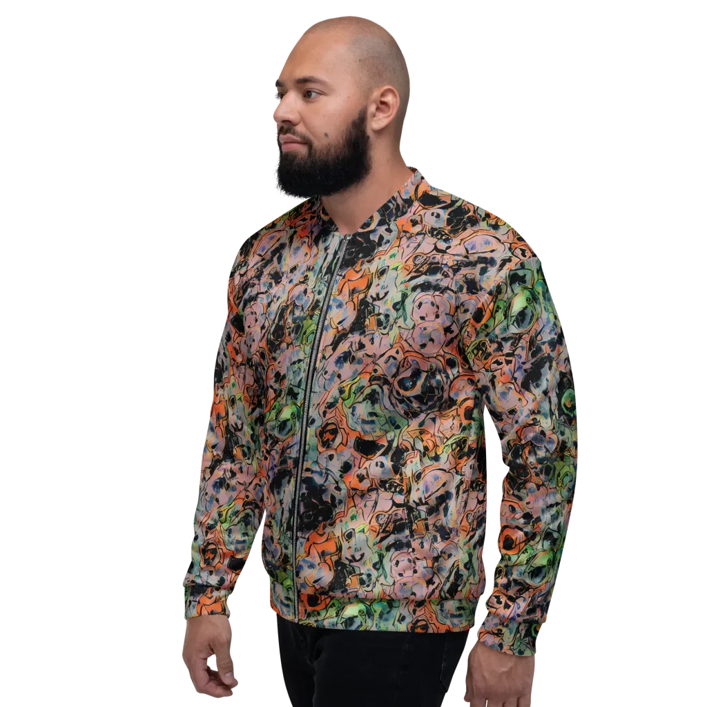Peach Voltage on Bomber Jacket — Left