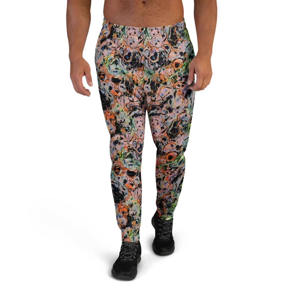 Peach Voltage on Men's Joggers — Front