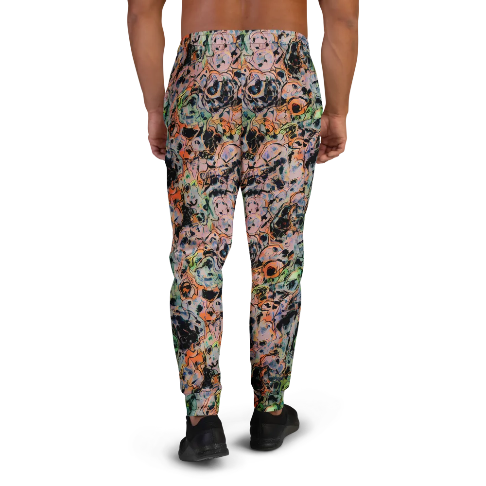 Peach Voltage on Men's Joggers — Back