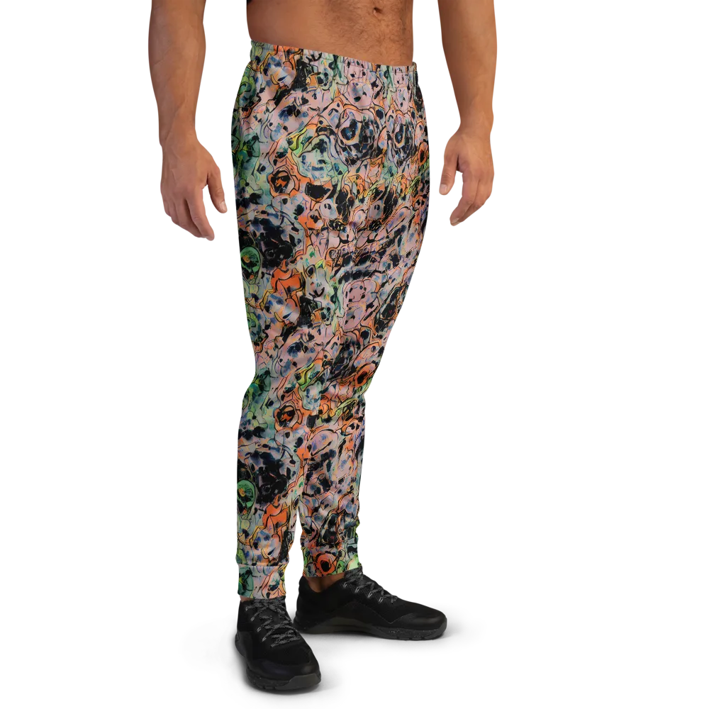 Peach Voltage on Men's Joggers — Right