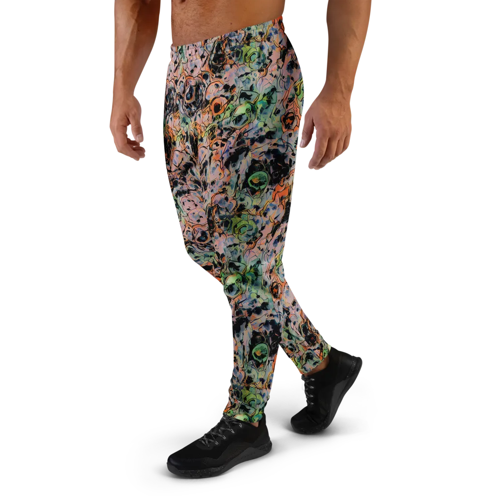 Peach Voltage on Men's Joggers — Left