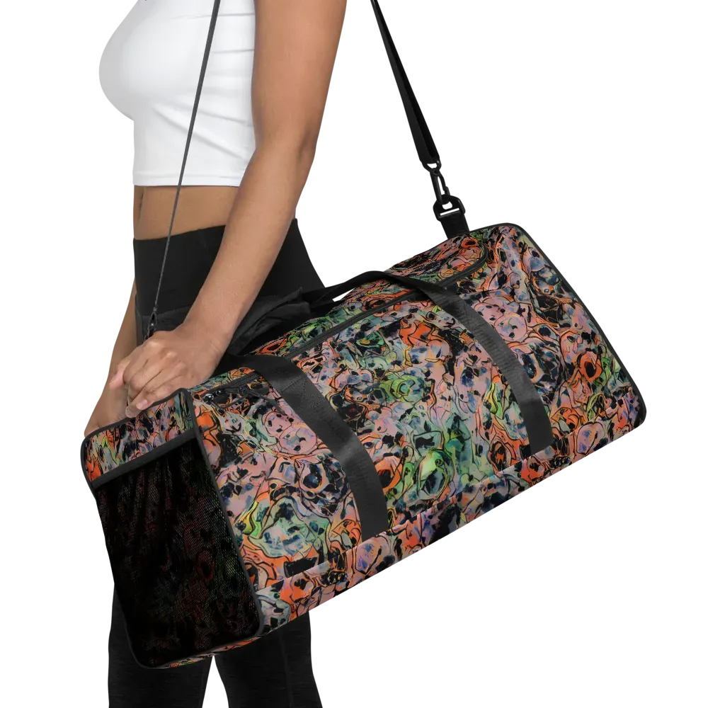 Peach Voltage on Duffle Bag — Front