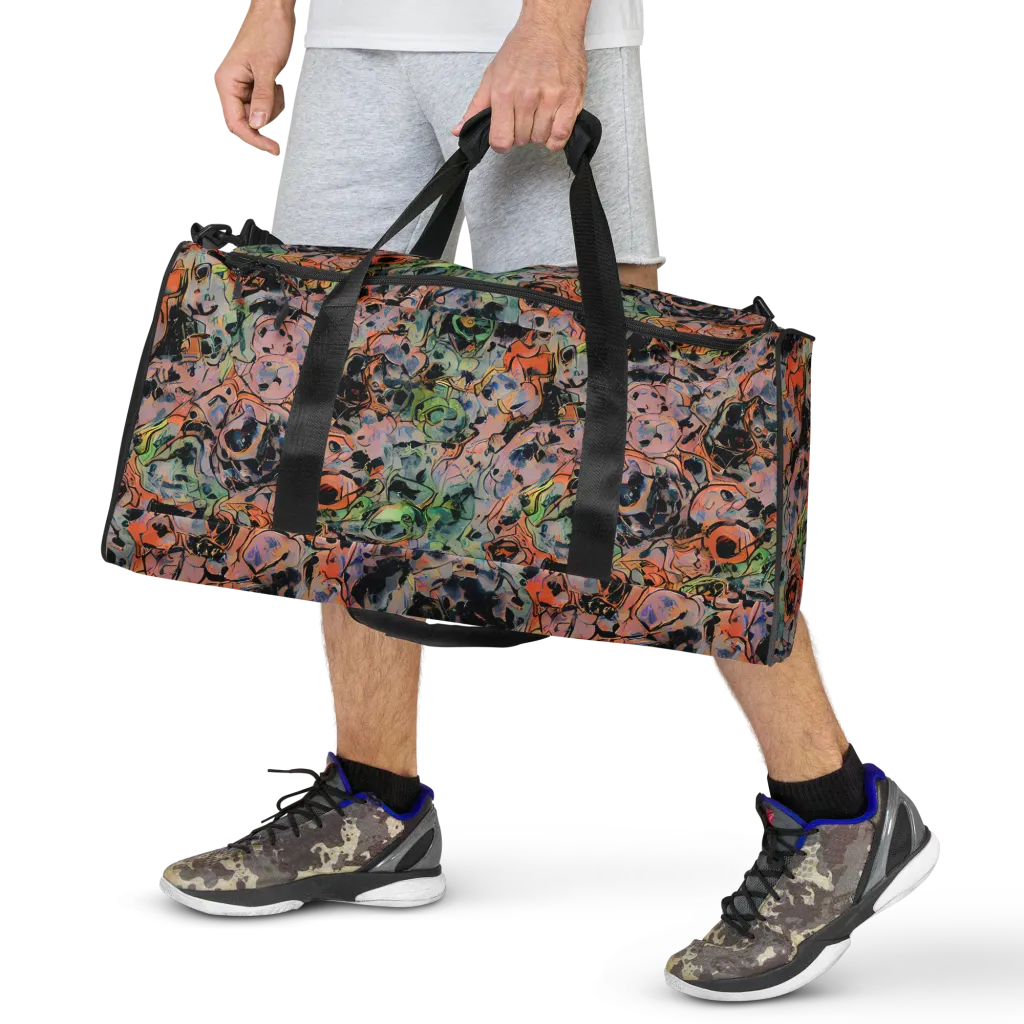 Peach Voltage on Duffle Bag — Front