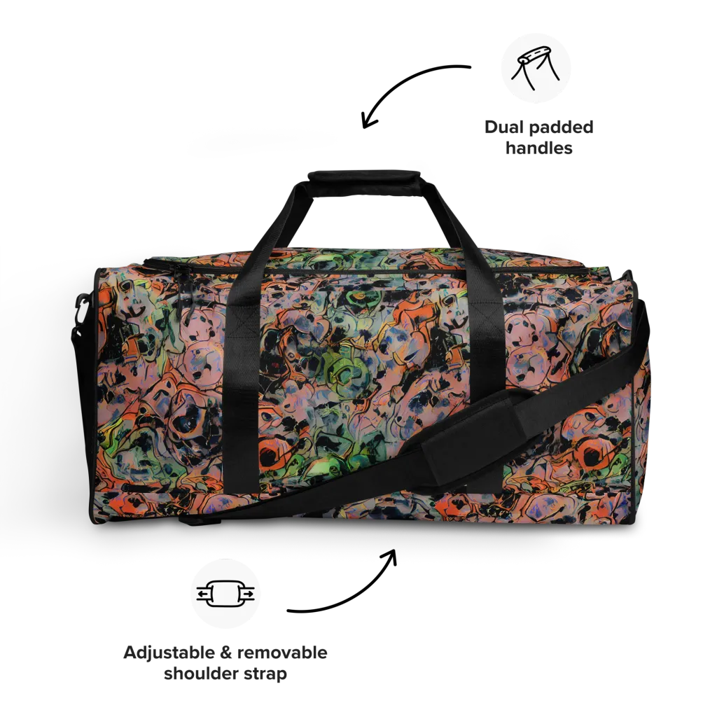 Peach Voltage on Duffle Bag — Front