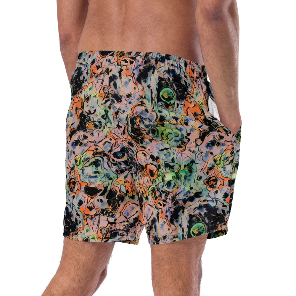 Peach Voltage on Swim Trunks — Right Back