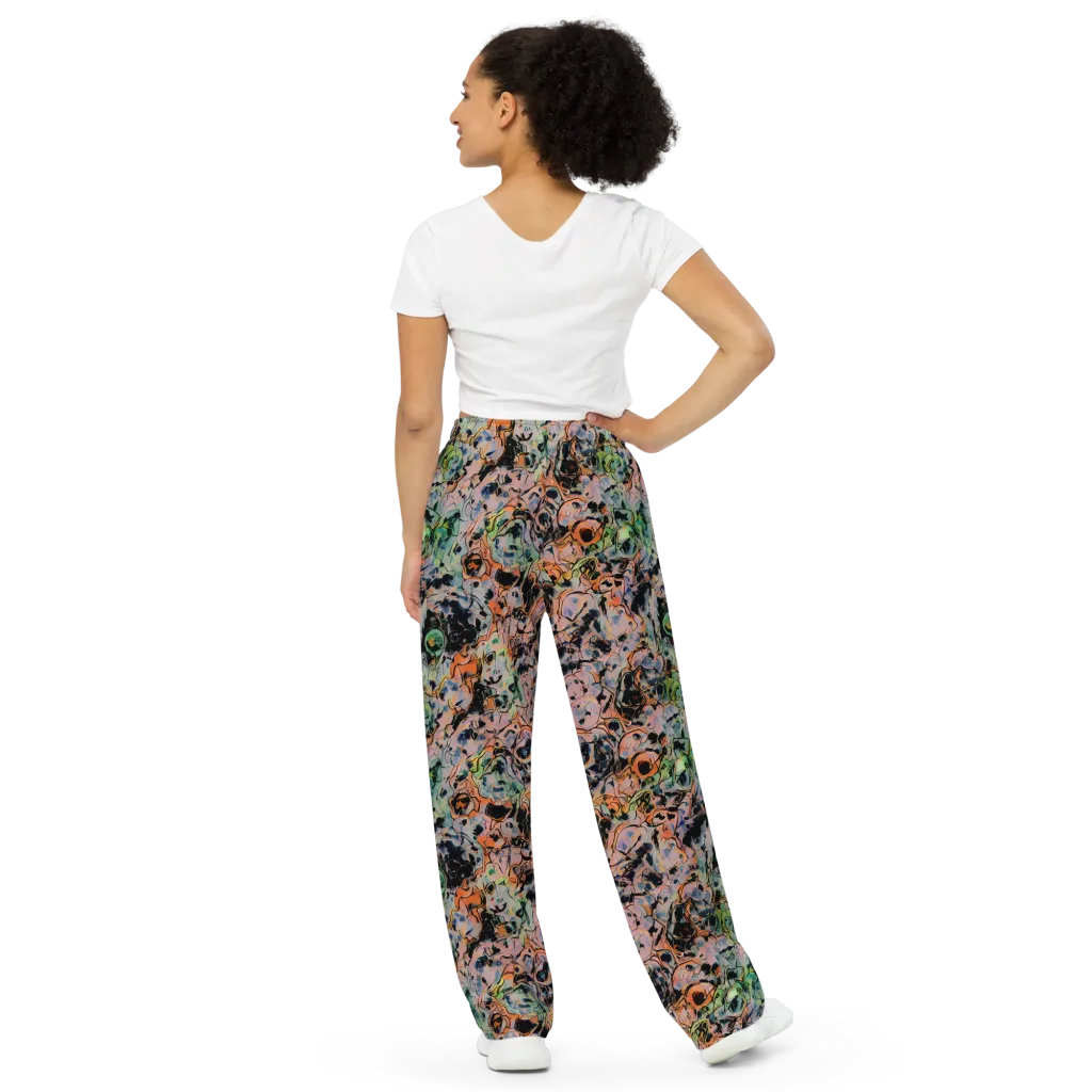Peach Voltage on Wide-Leg Pants — Back
