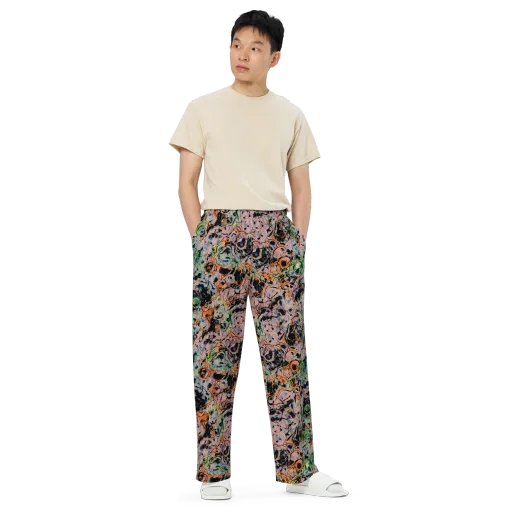 Peach Voltage on a Wide-Leg Pants