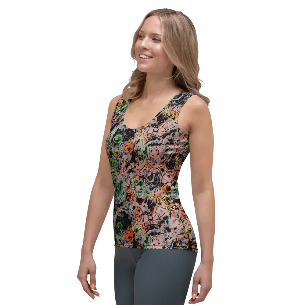 Peach Voltage on Women's Tank Top — Left Front