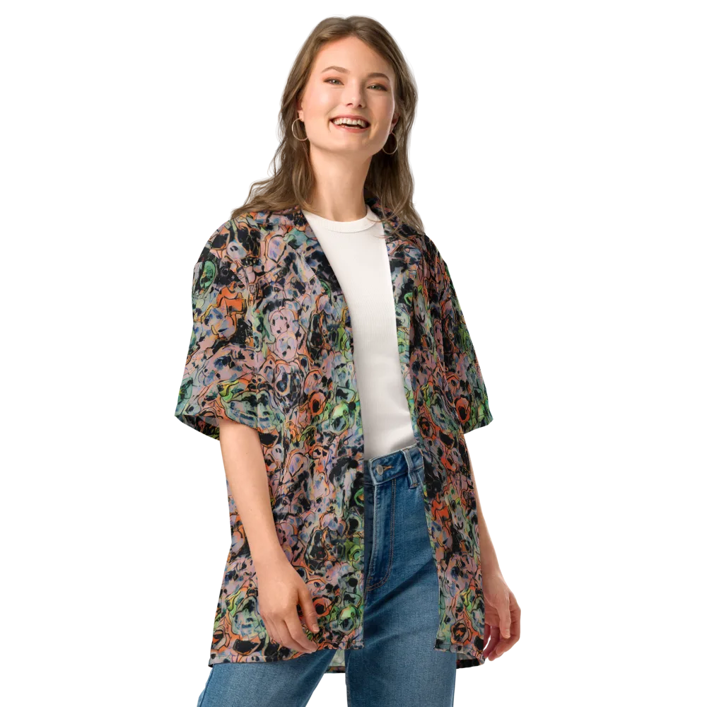 Peach Voltage on Button Shirt — Front