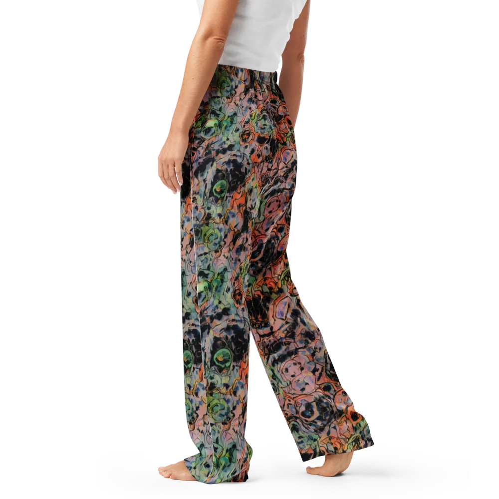 Peach Voltage on Women's Pajama Pants — Left