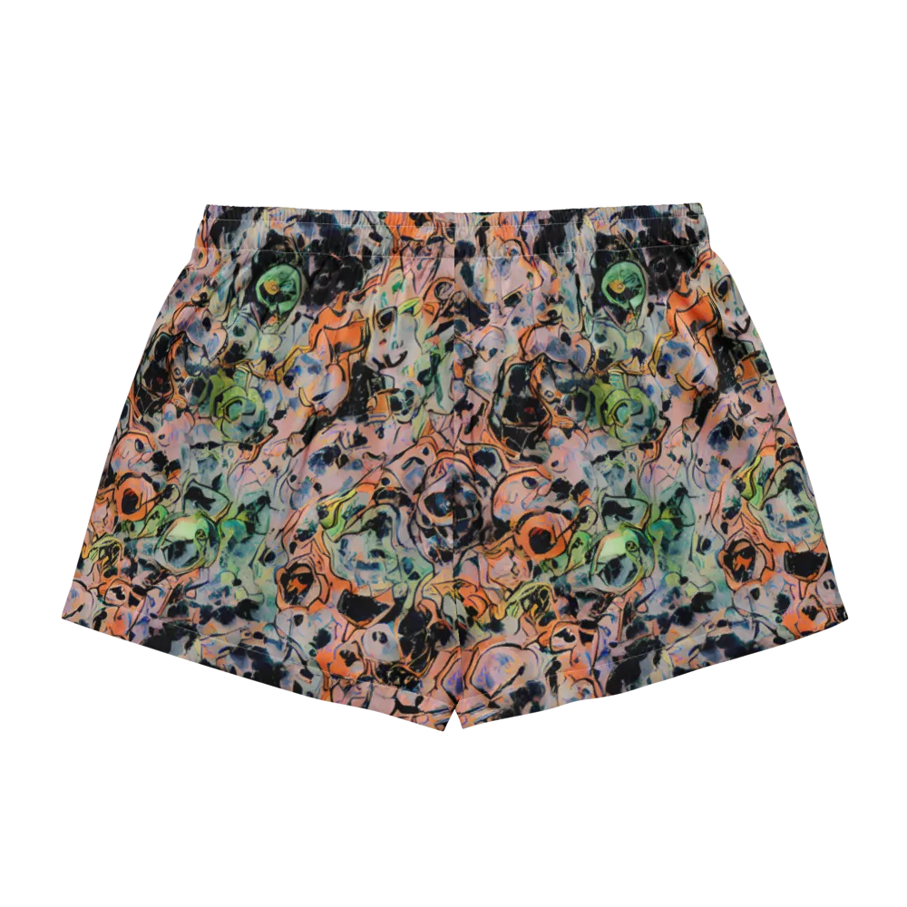 Peach Voltage on Women's Pajama Shorts — Back