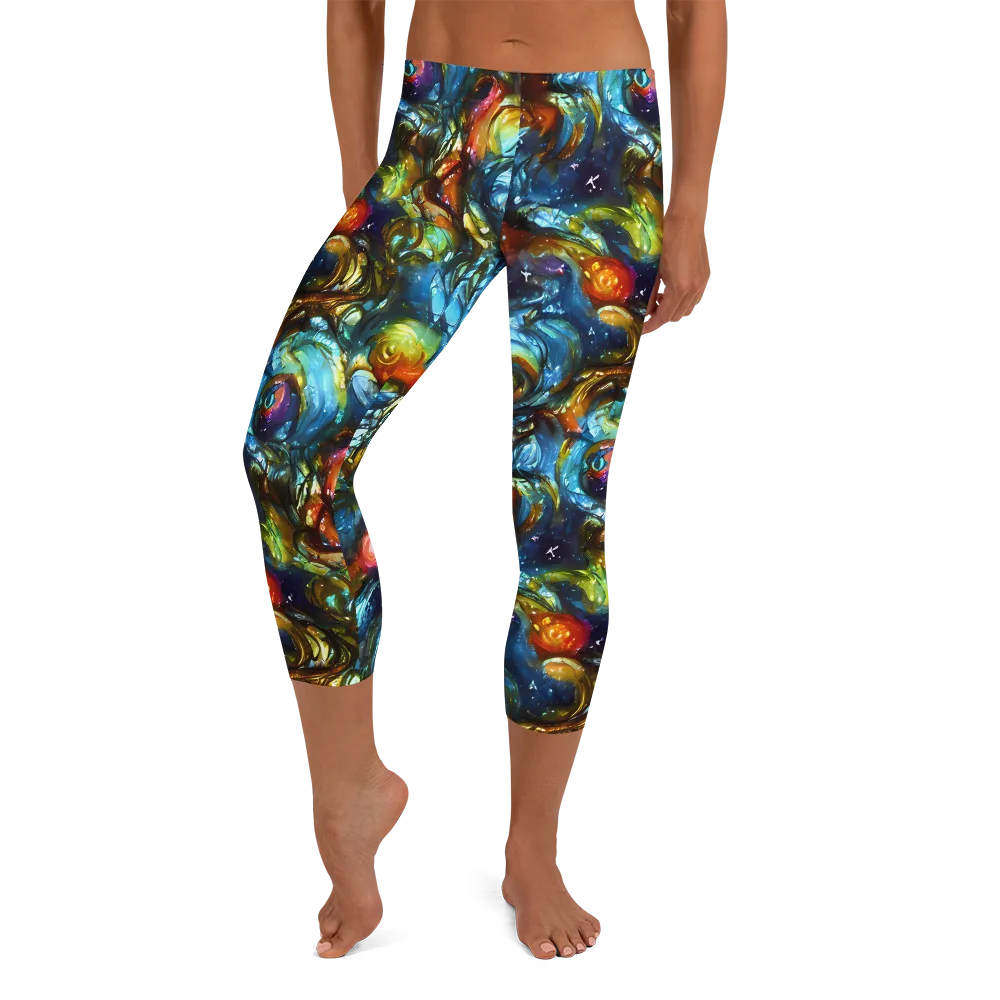 Aurora Alchemy on Capri Leggings — Front