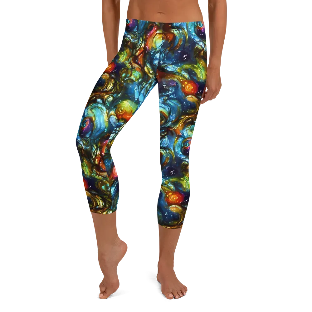 Aurora Alchemy on Capri Leggings — Front
