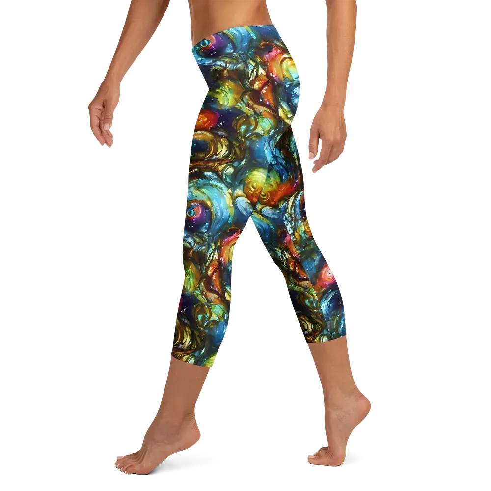 Aurora Alchemy on Capri Leggings — Left