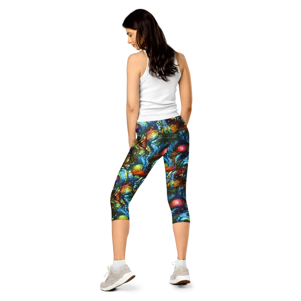 Aurora Alchemy on Capri Leggings — Back