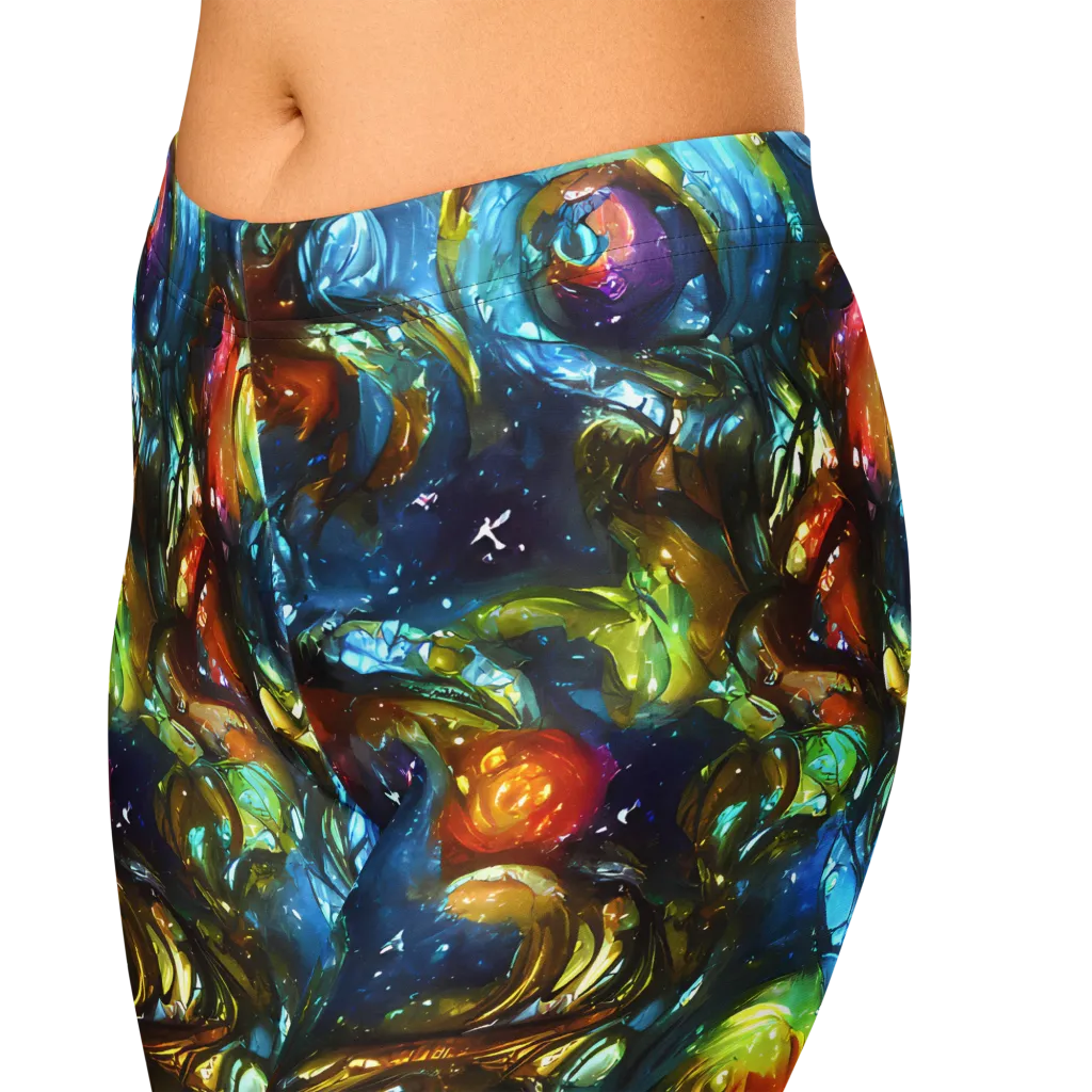 Aurora Alchemy on Capri Leggings — Zoomed-in