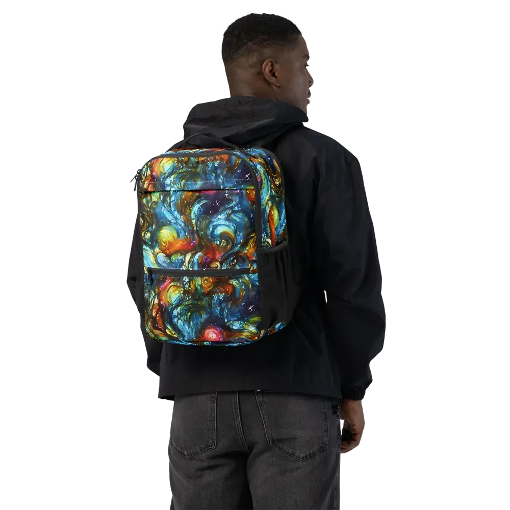 Aurora Alchemy on Utility Backpack — Back