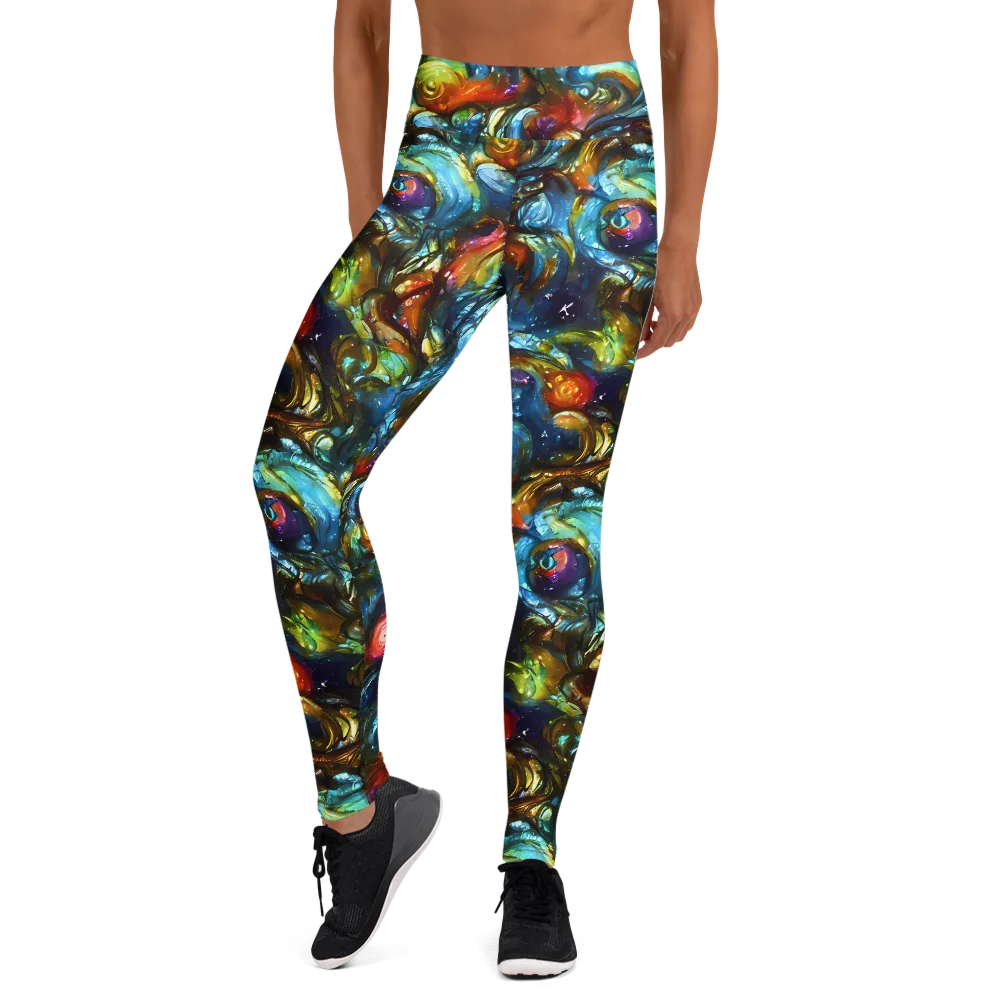 Aurora Alchemy on Yoga Leggings — Front