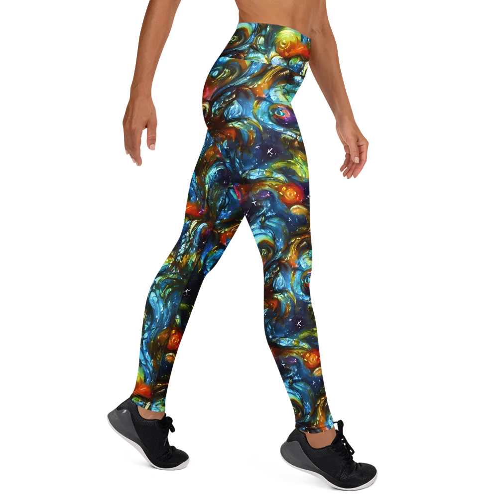 Aurora Alchemy on Yoga Leggings — Right