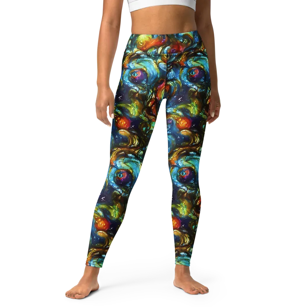 Aurora Alchemy on Yoga Leggings — Front