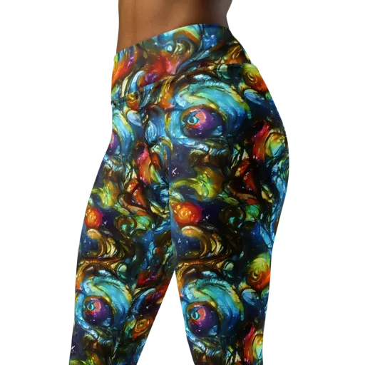 Aurora Alchemy on a Yoga Leggings