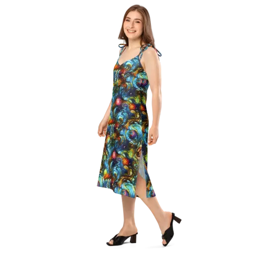 Aurora Alchemy on a Slip Dress