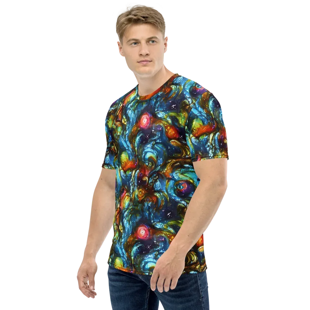 Aurora Alchemy on Men's Crew Neck T-Shirt — Left