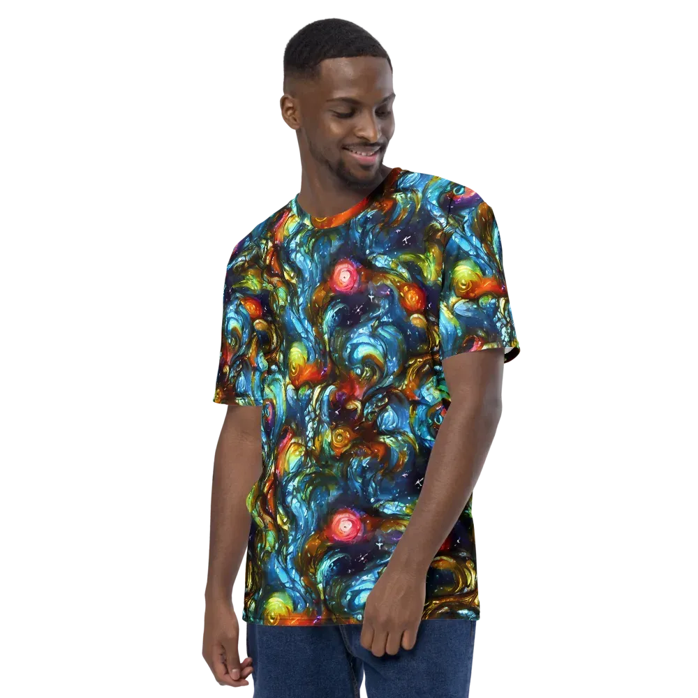 Aurora Alchemy on Men's Crew Neck T-Shirt — Left