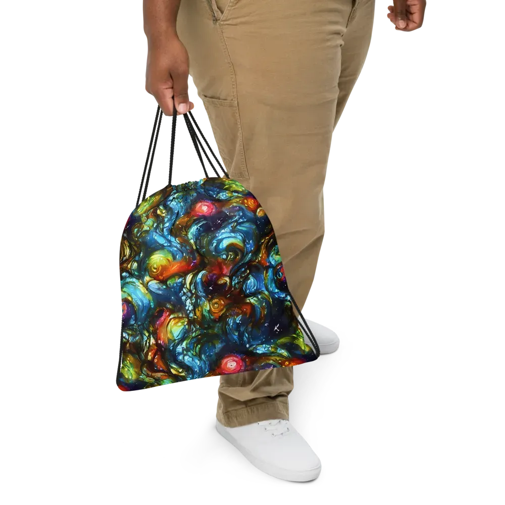 Aurora Alchemy on Drawstring Bag — Front