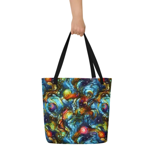 Aurora Alchemy on a Large Tote Bag W/ Pocket