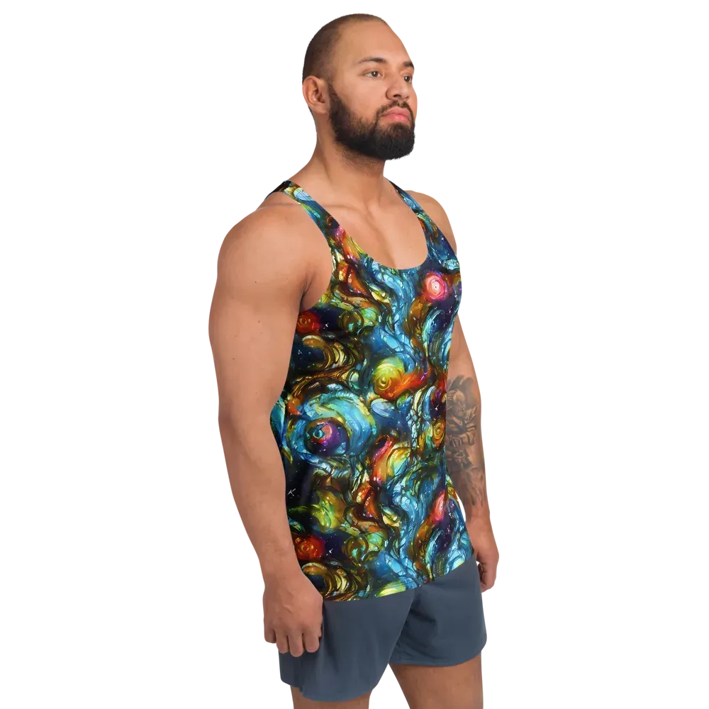 Aurora Alchemy on Men's Tank Top — Right Front