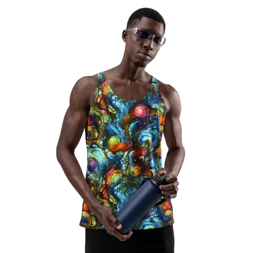 Aurora Alchemy on a Men's Tank Top
