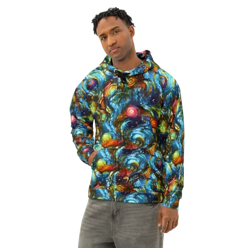 Aurora Alchemy on a Cotton Hoodie