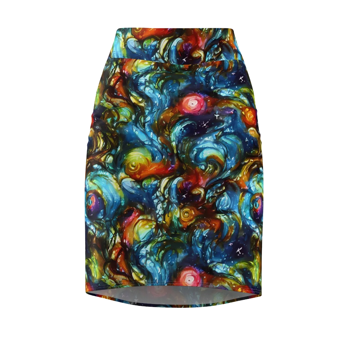 Aurora Alchemy on Pencil Skirt — Front