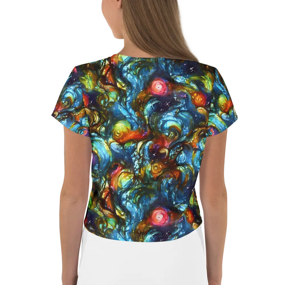 Aurora Alchemy on Crop Tee — Back