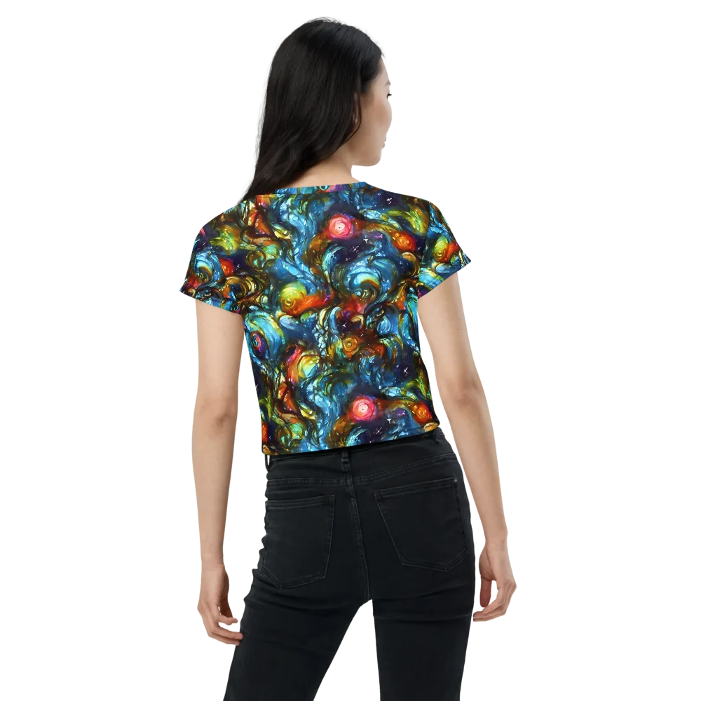 Aurora Alchemy on Crop Tee — Back