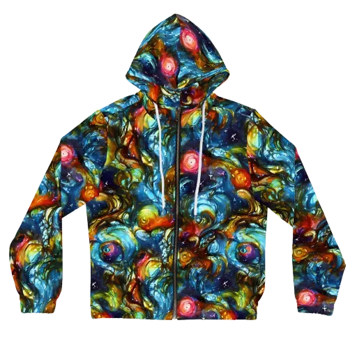 Aurora Alchemy on a Women's Full-Zip Hoodie