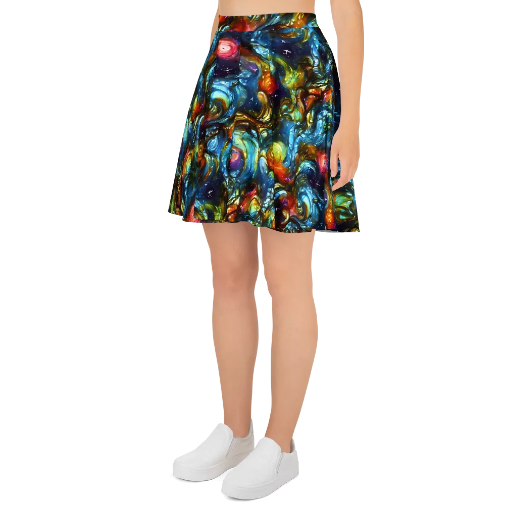 Aurora Alchemy on Skater Skirt — Left