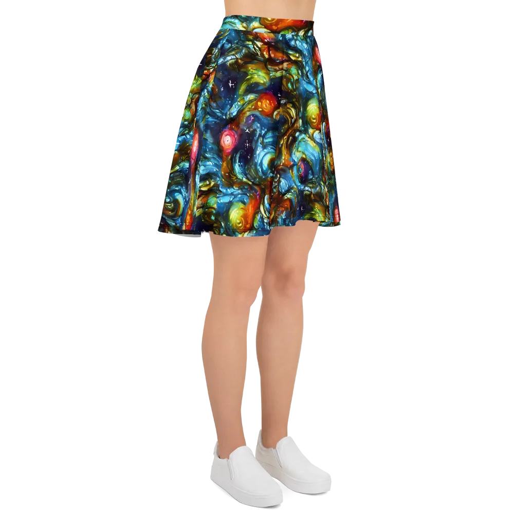 Aurora Alchemy on Skater Skirt — Right