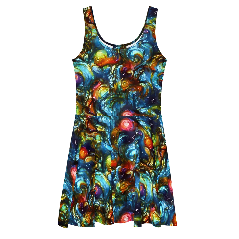 Aurora Alchemy on Skater Dress — Front