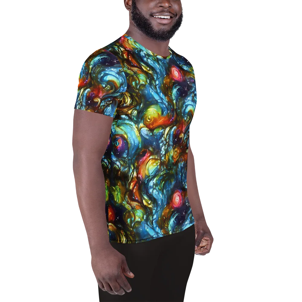 Aurora Alchemy on Men's Athletic T-Shirt — Right