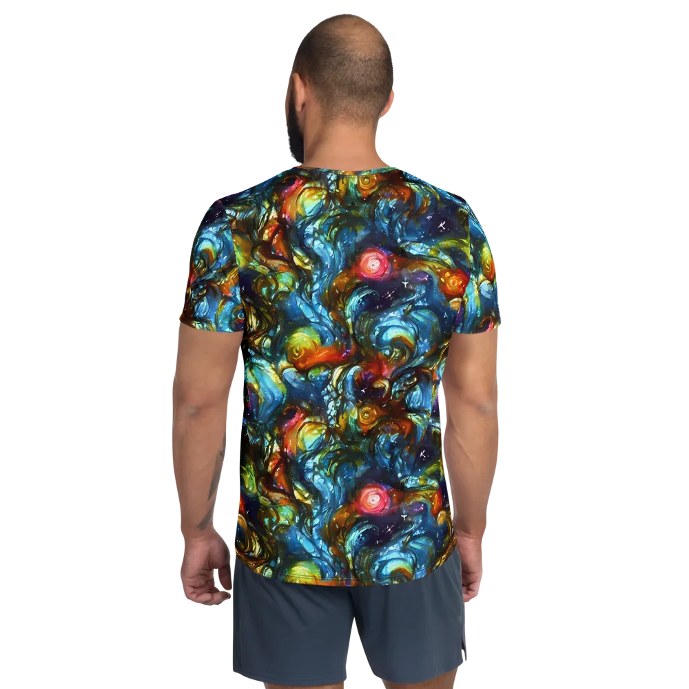 Aurora Alchemy on Men's Athletic T-Shirt — Back